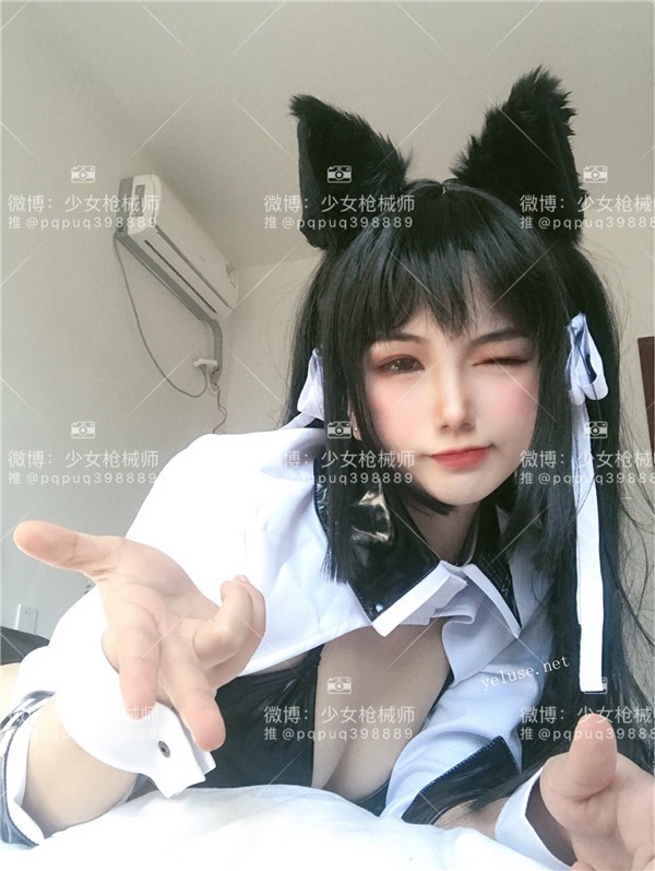 @微博網紅少女@推特@福利姬@PR社@少女槍械師之複出售賣價值200元新作品：性感情趣誘惑愛宕自慰露臉（37P/3V/619MB） COSPLAY-第1張