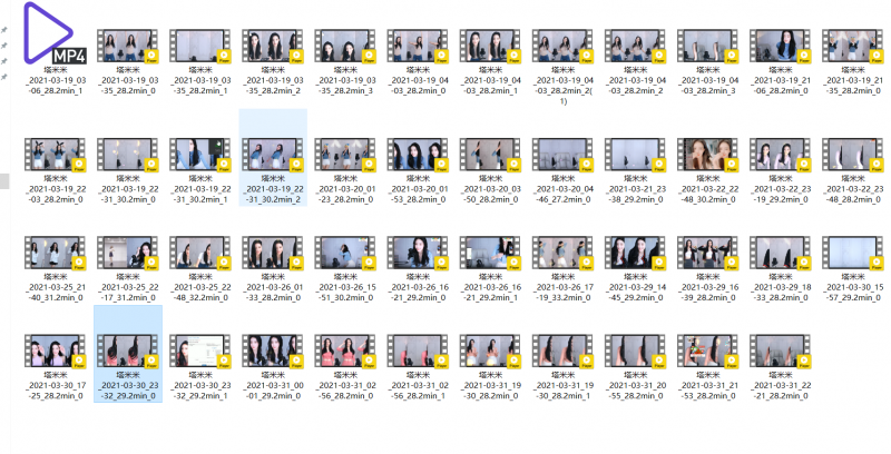 塔米米21年3月直播（下）（68v/14.9G)【百度云】