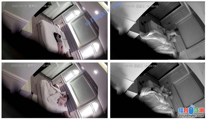 22年3月【安防酒店摄像头】大学城附近旅馆4场临时开房男女【2.41GB】