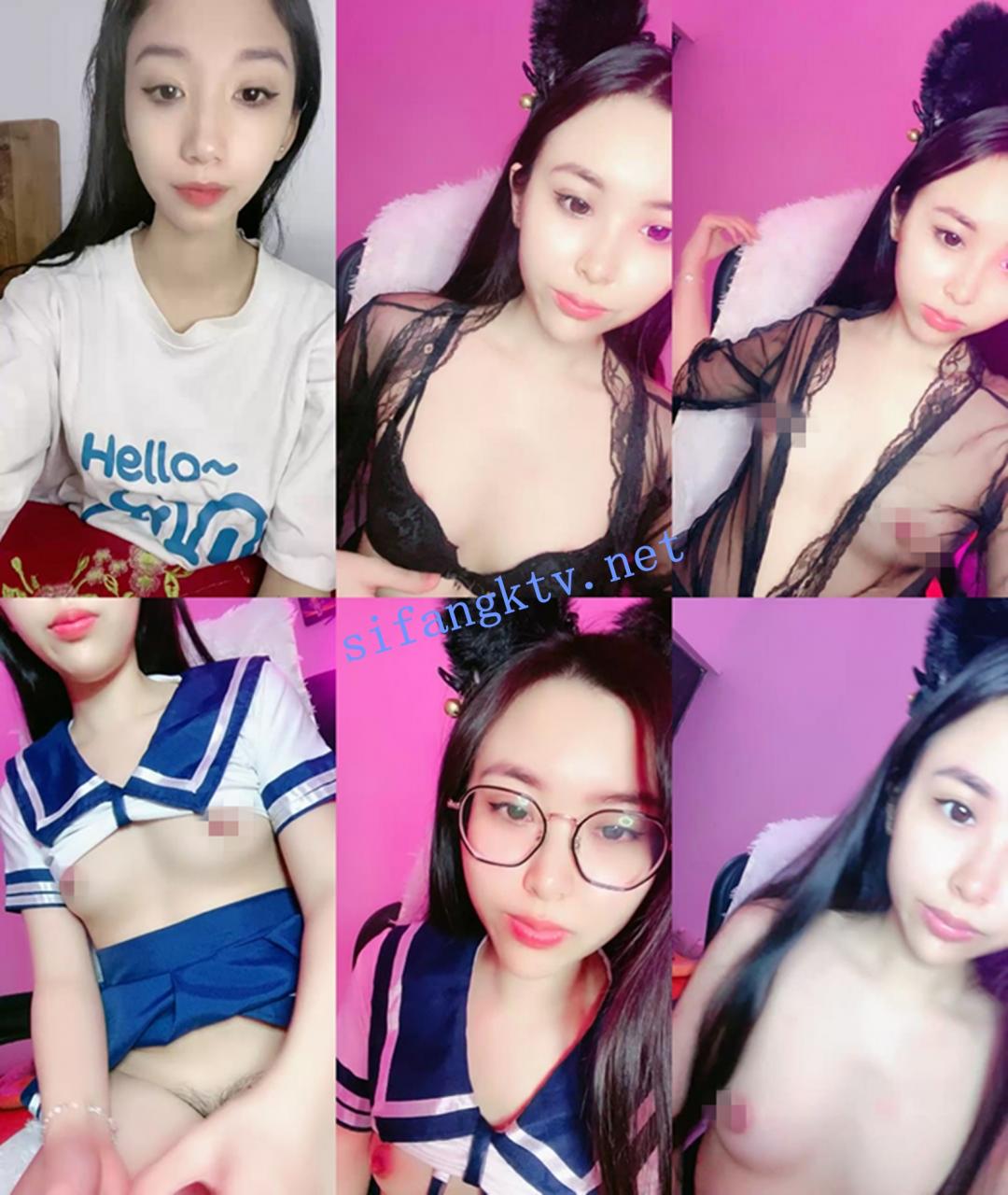 灬灬灬大长腿校花女神 奶贝 全裸道具自慰~ 疯狂扣穴特写 图 01