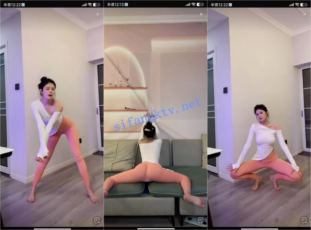 抖音 小百灵 高颜好身材 瑜伽紧身像没穿 各性姿势诱惑【13V】【205M】