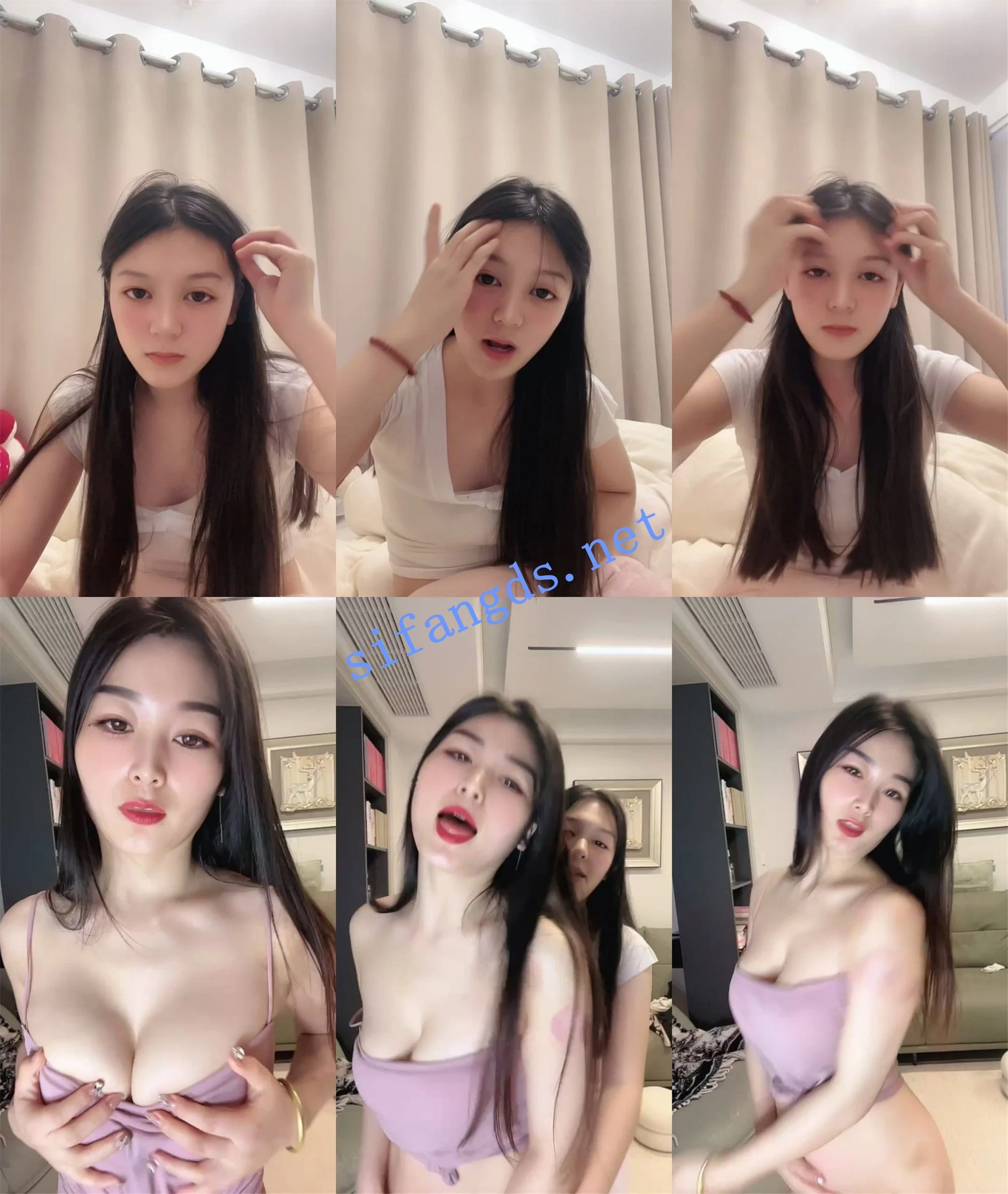 天花板双胞胎~ 极品浪浪 服侍大佬~三人斗地主玩游戏互舔 图 01