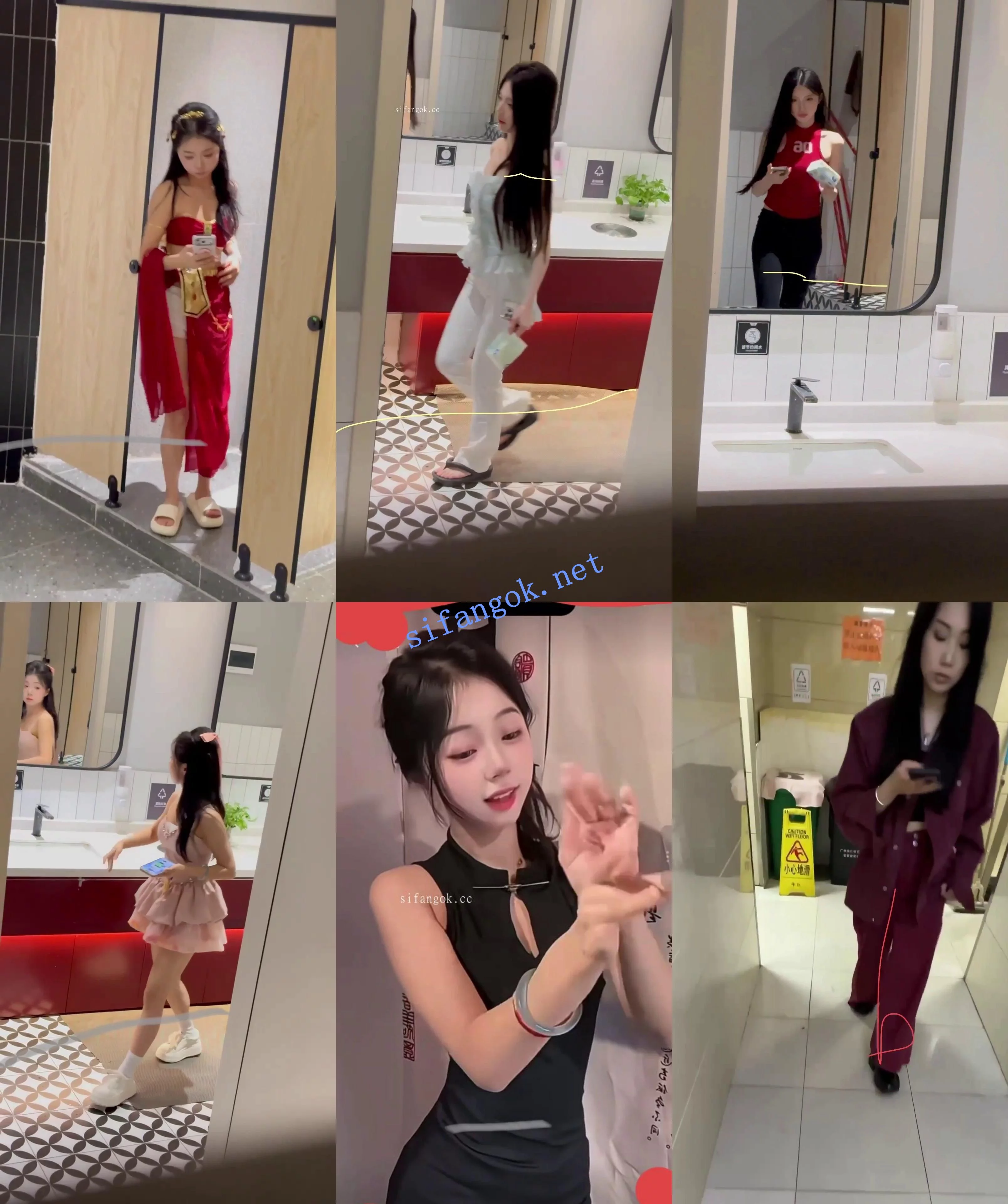 ❤️【厕拍】闯拍打灯 极品主播小姐姐
