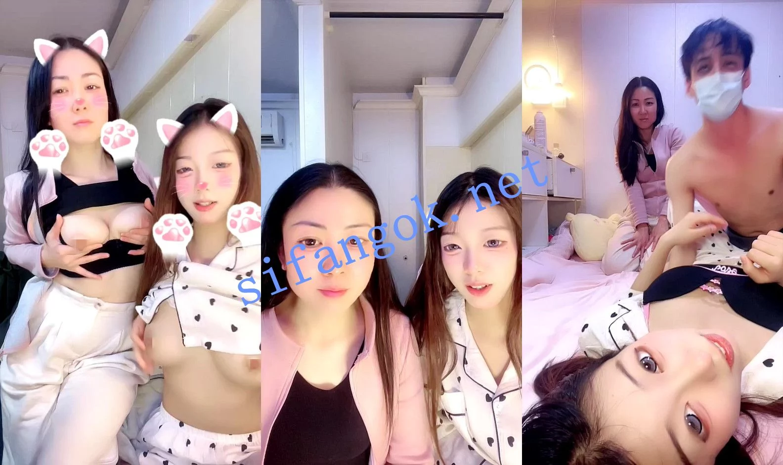 ⚡ 核弹! 06清纯安静 大奶妹和妈妈一起双飞被干!~ 图 01