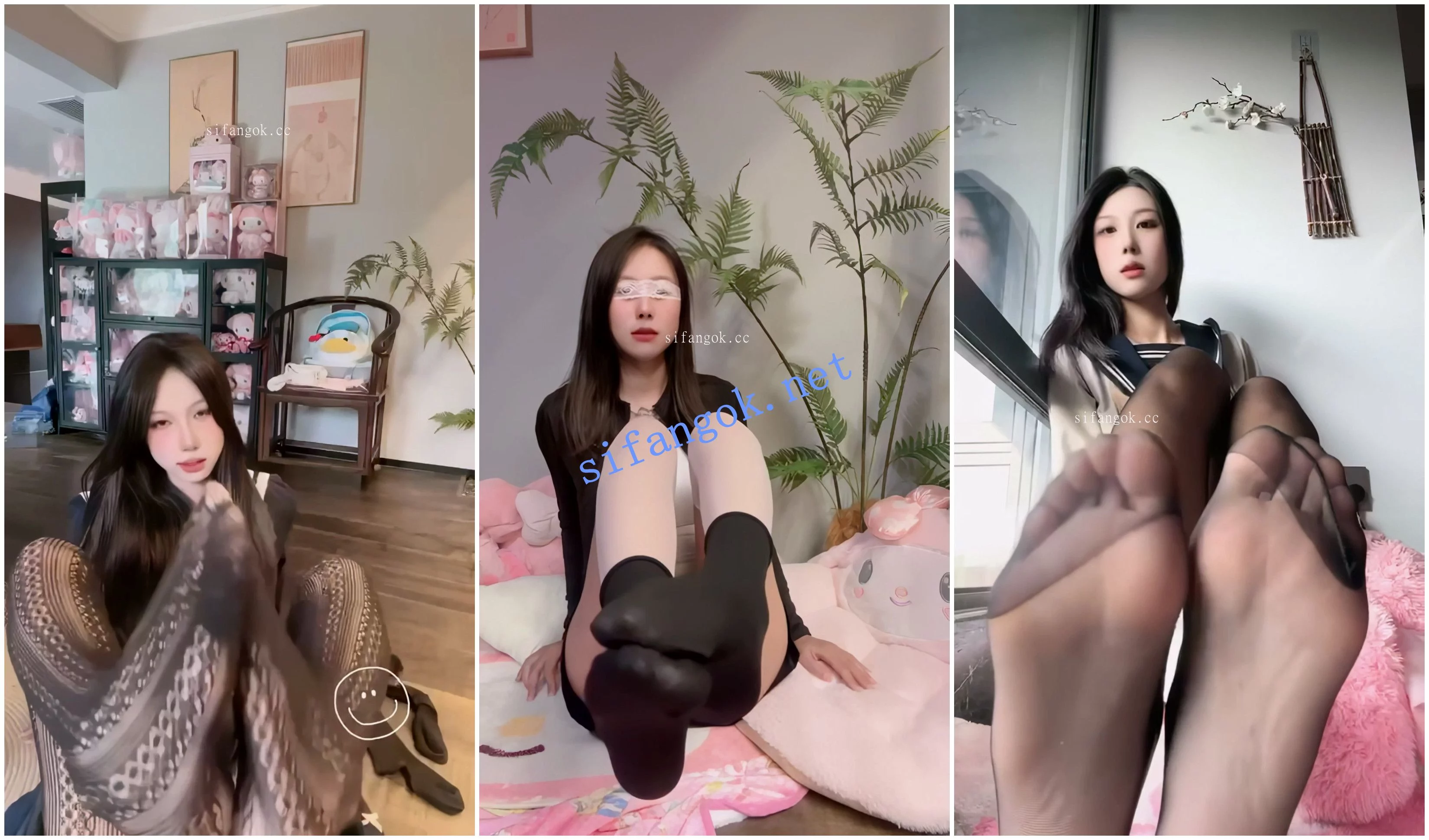 抖音福利 丝足甜妹 立早张的章 丝足诱惑 图 04