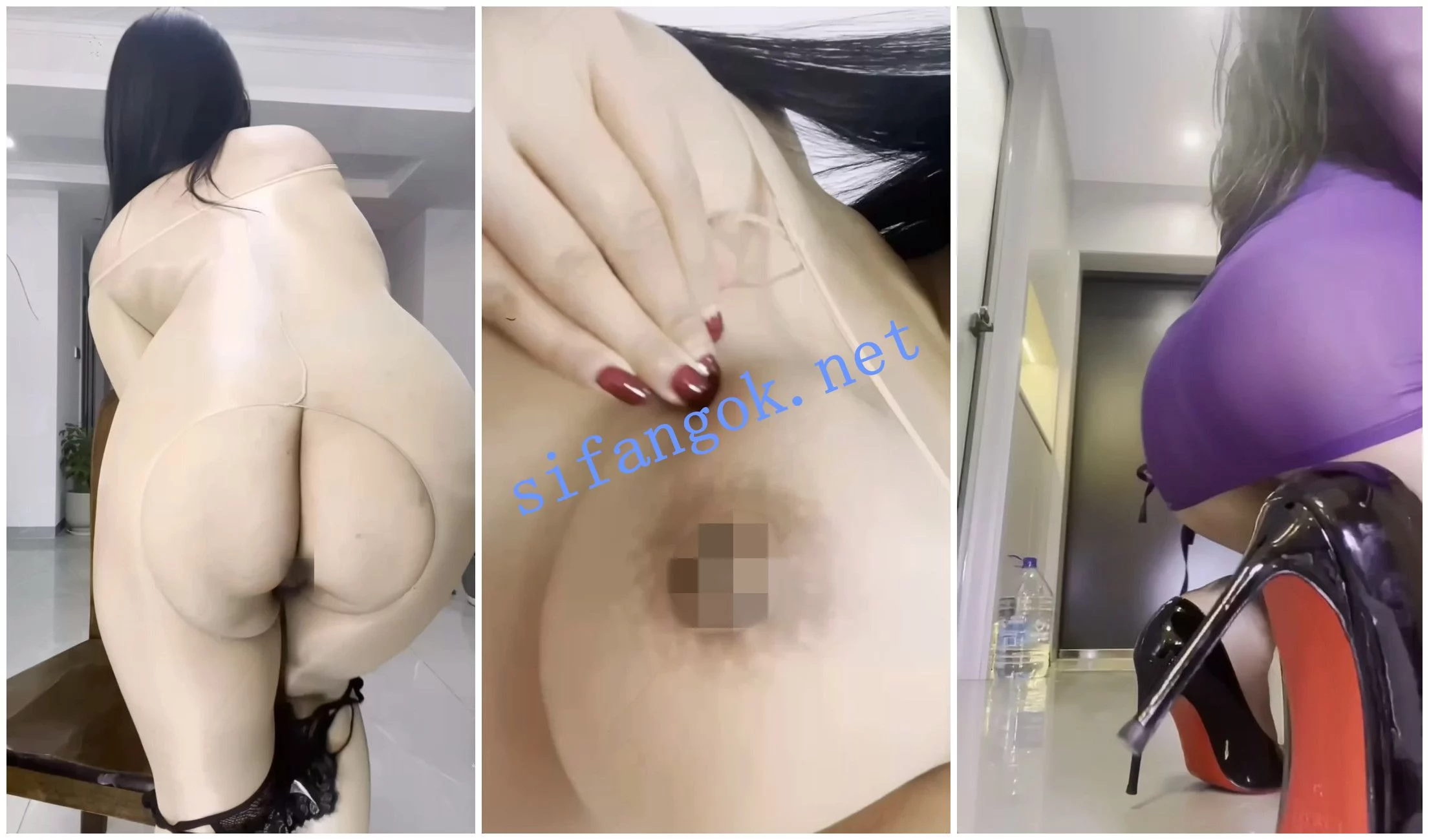 快手福利 极品丝袜熟女 雅茹/雪儿/小小 道具自X丝足 图 06